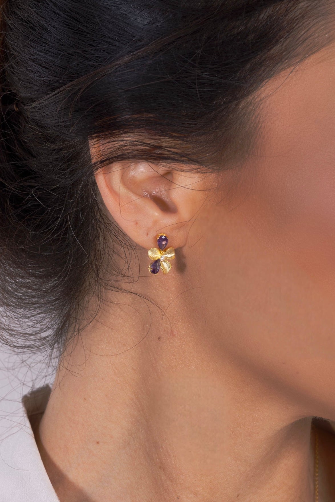 Orecchini fior di viola