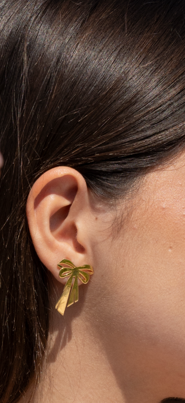 Set fiocco d’oro e perle