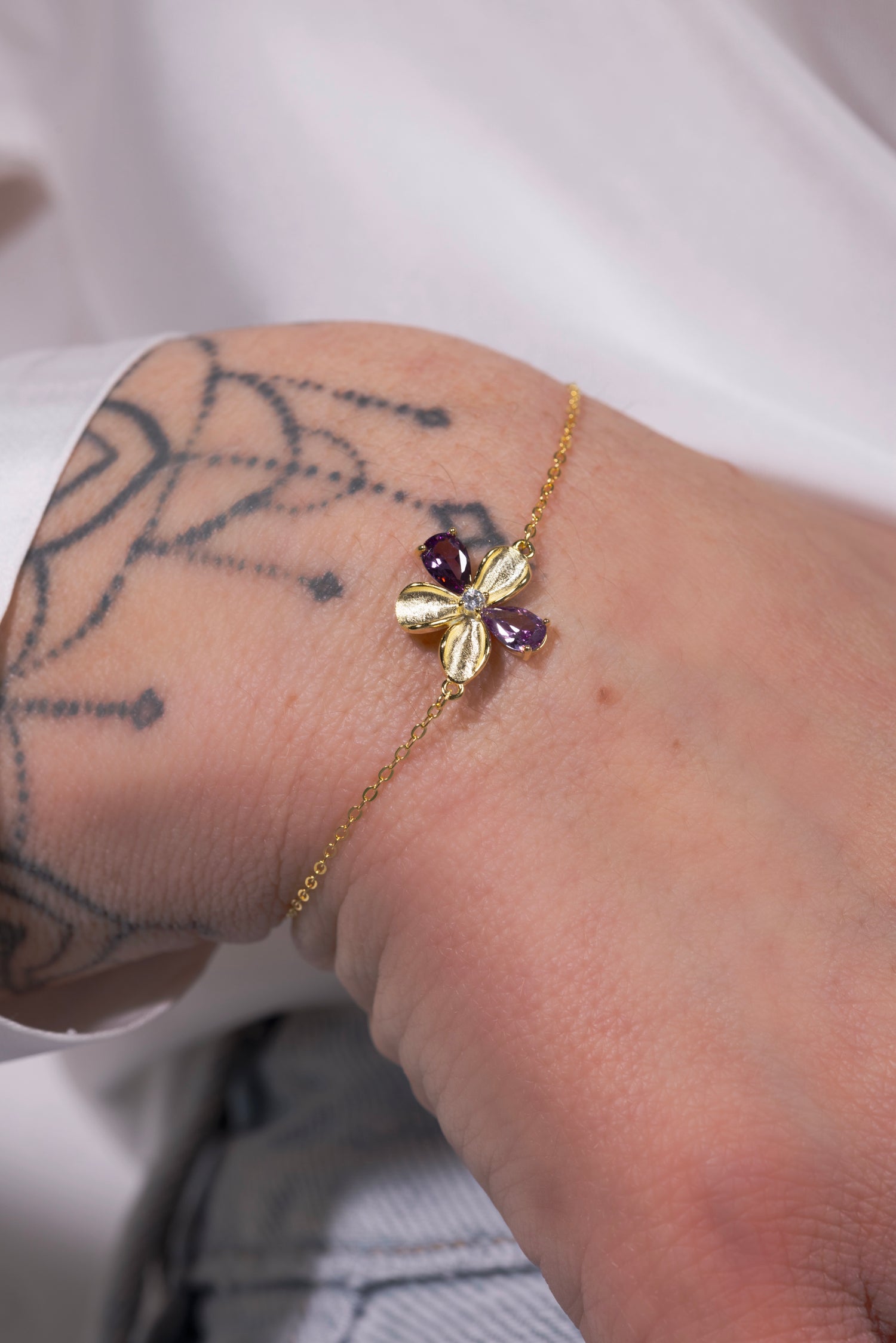 bracciale fior di viola