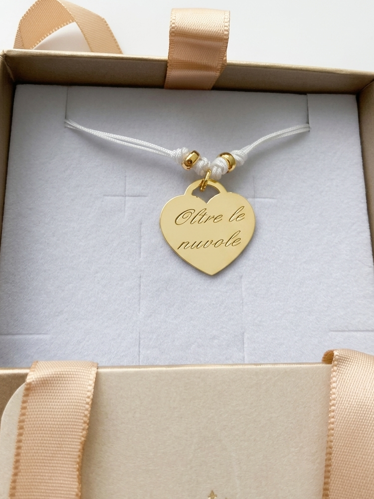 Choker  con cuore dedica e iniziale