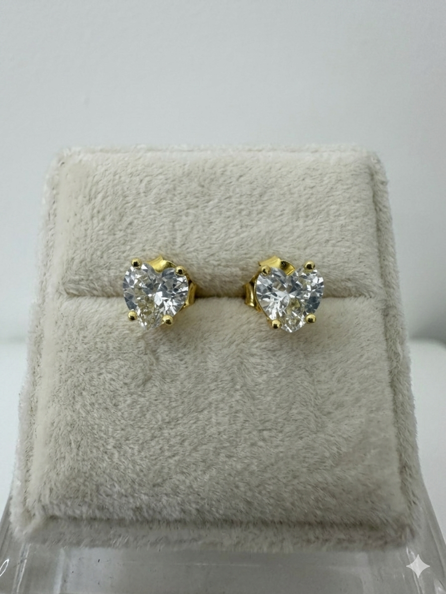 Punti luce a cuore gold