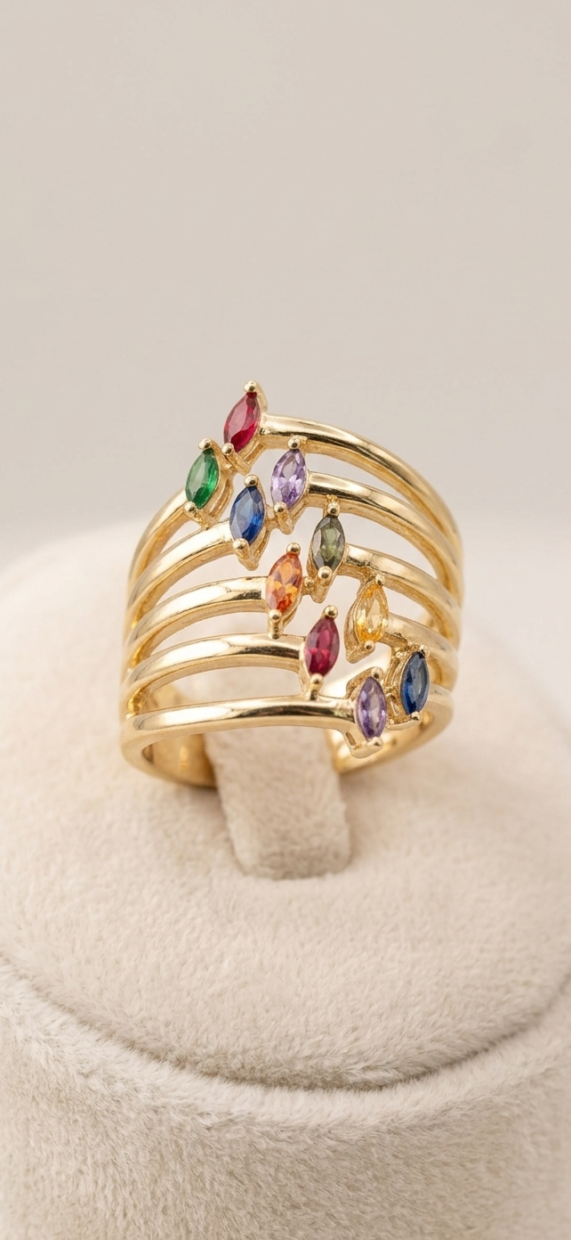 Anello multicolor