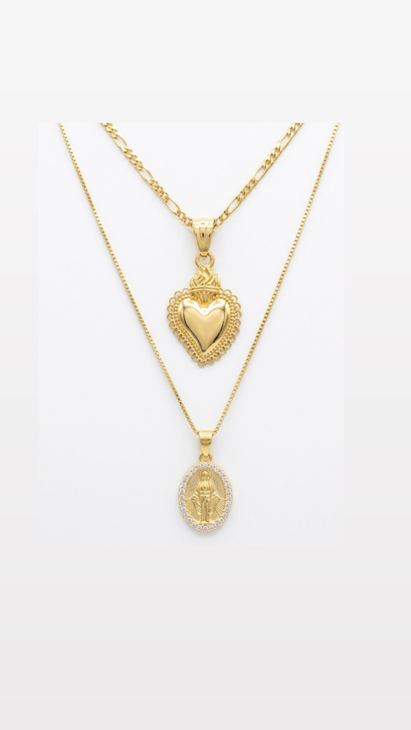 Collana cuore di Fatima