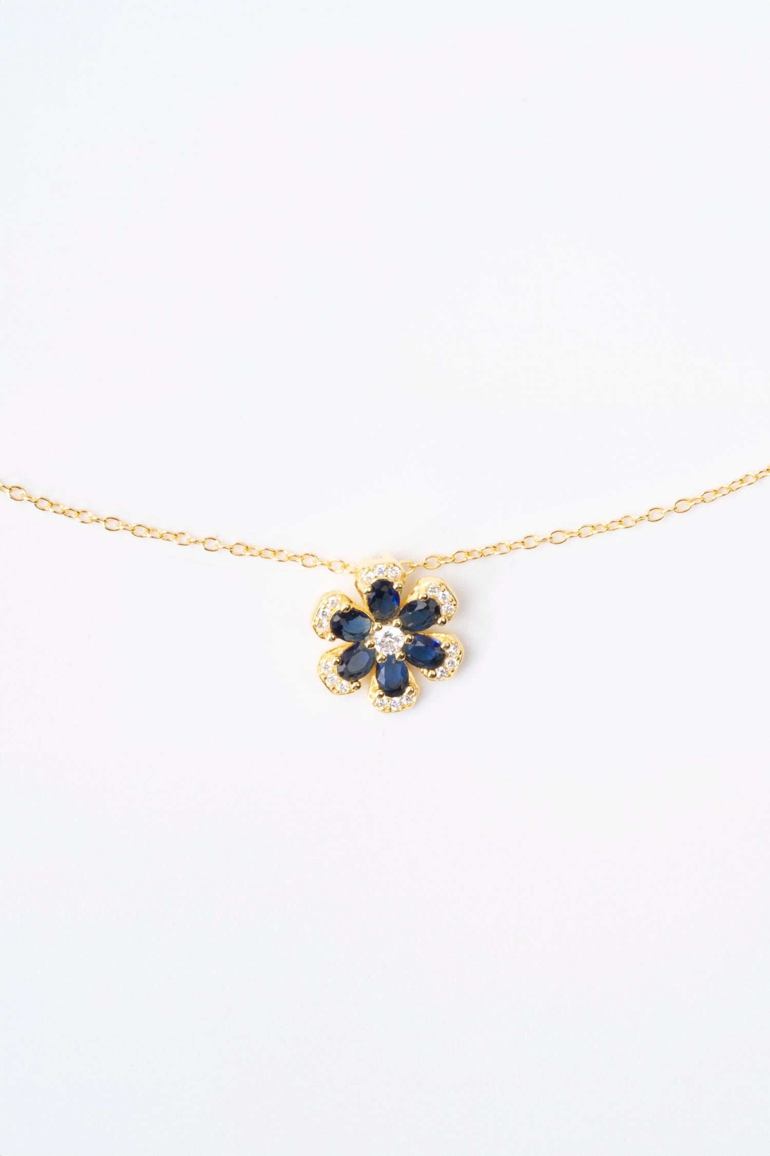 Collana flowers blu