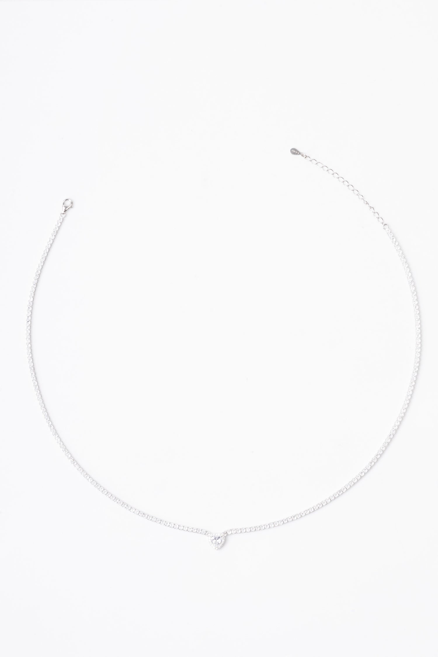 Collana tennis heart