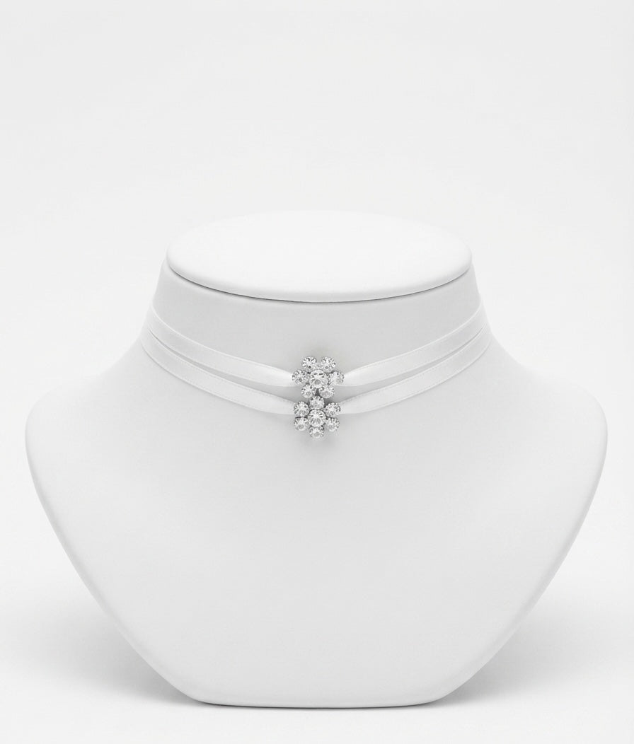 Set choker fior di luce silver