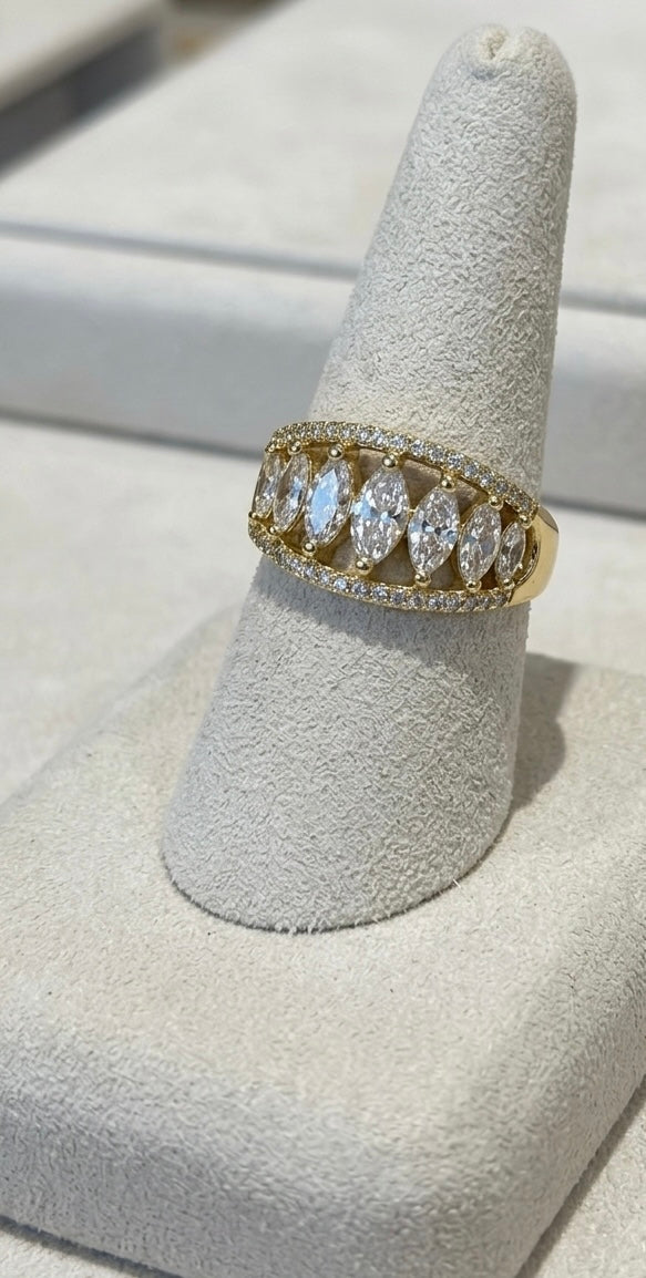 Anello gemme di cristallo