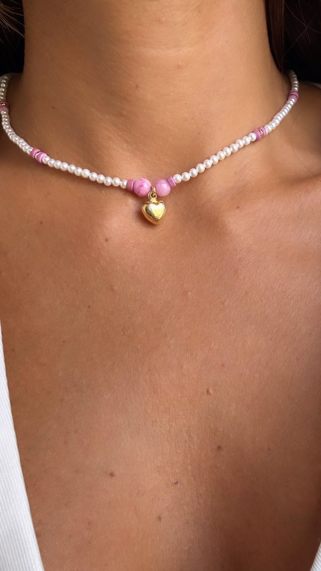 Collane pink perline small