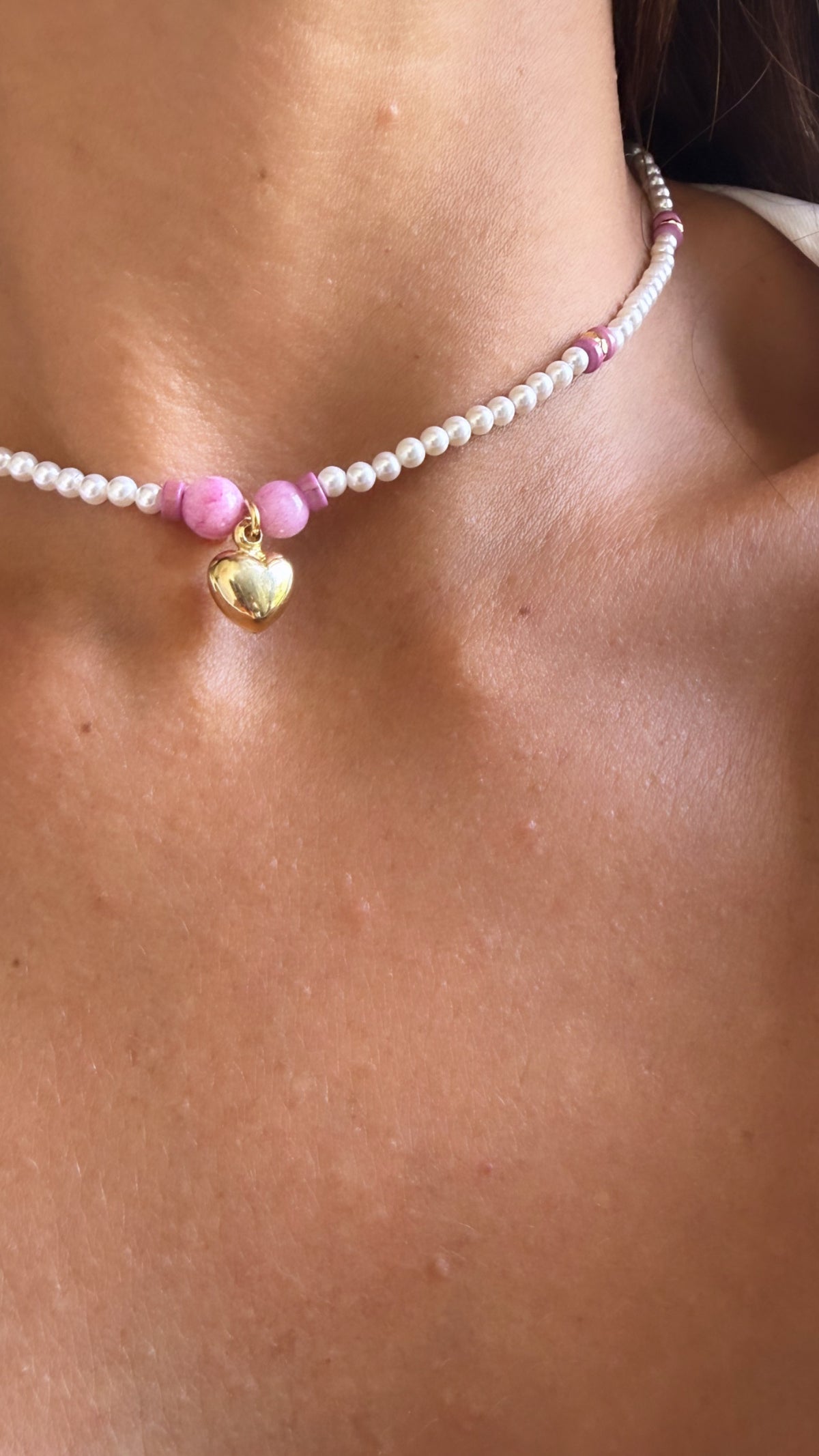 Collane pink perline small