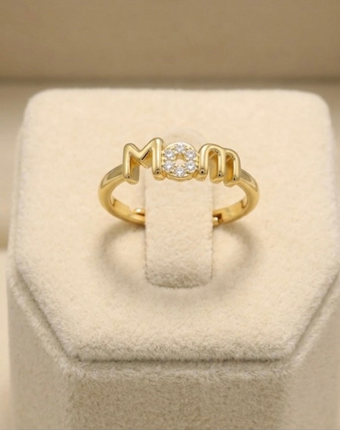 Anello sottile mamma con o zirconata♥️
