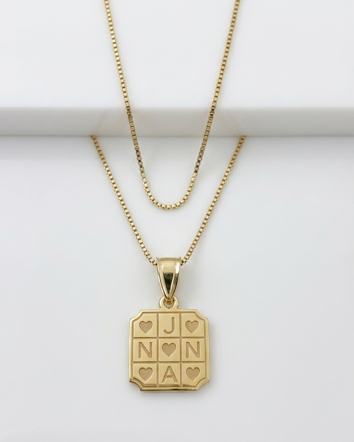 Collana con Ciondolo tris liscia
