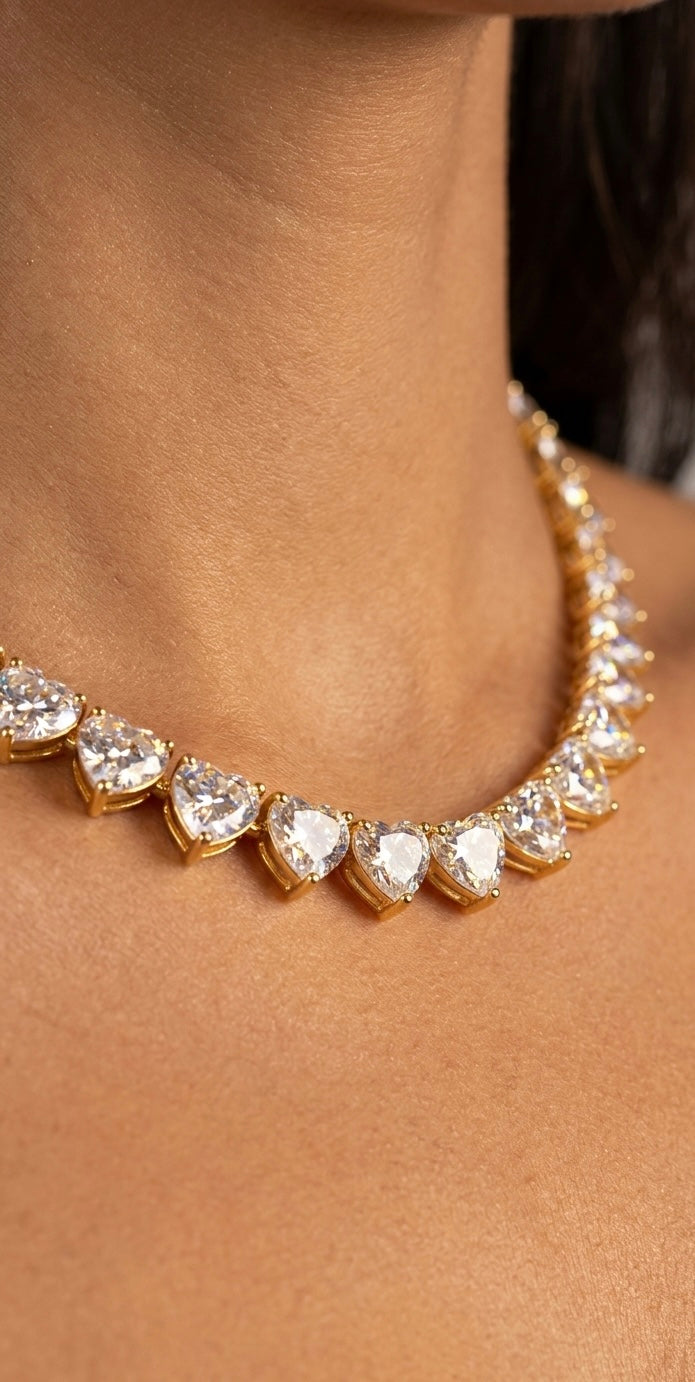 Collana heart Swarovski
