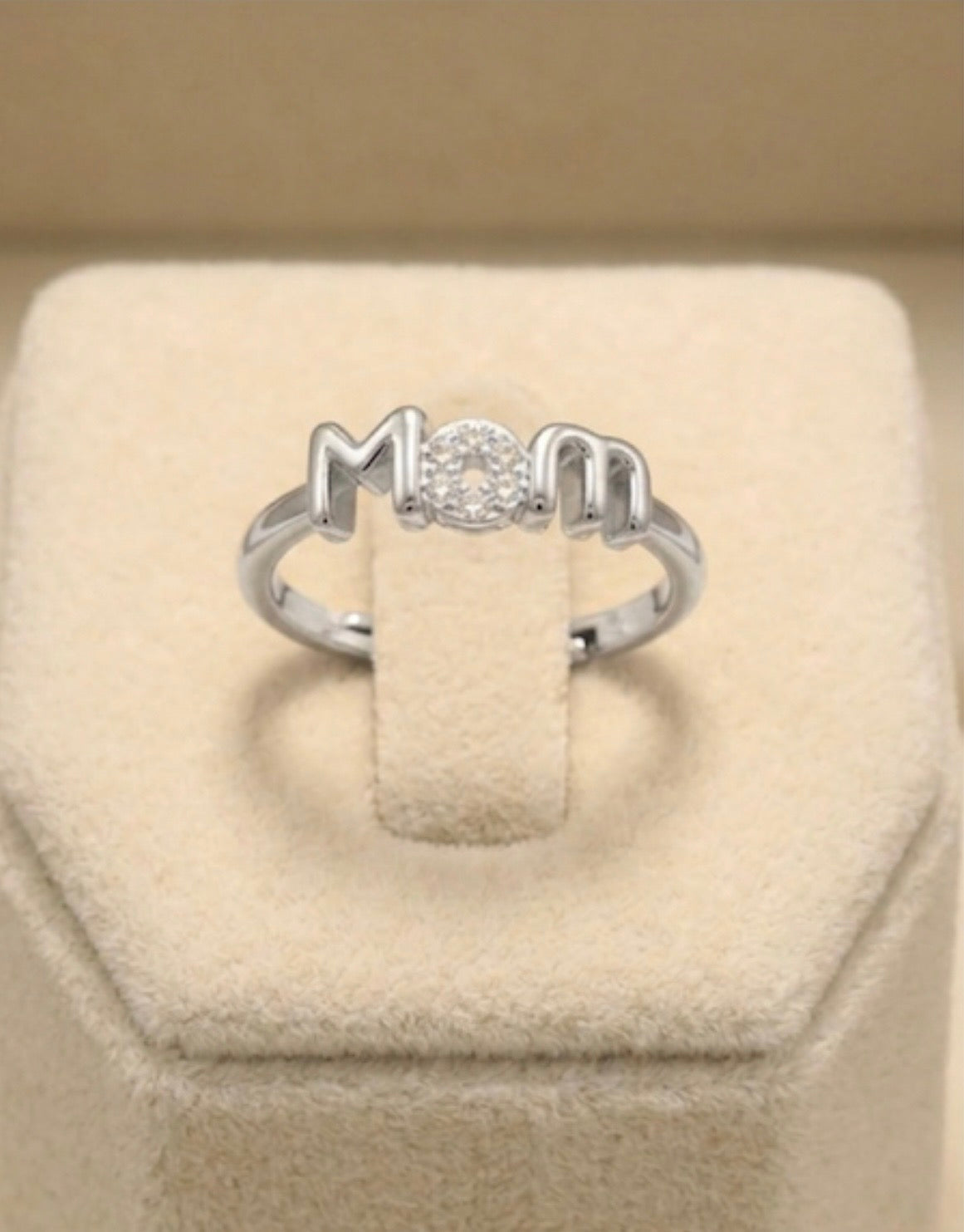 Anello sottile mamma con o zirconata♥️