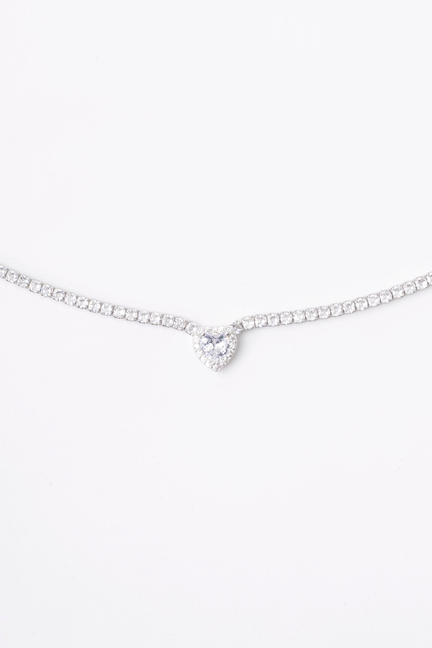 Collana tennis heart