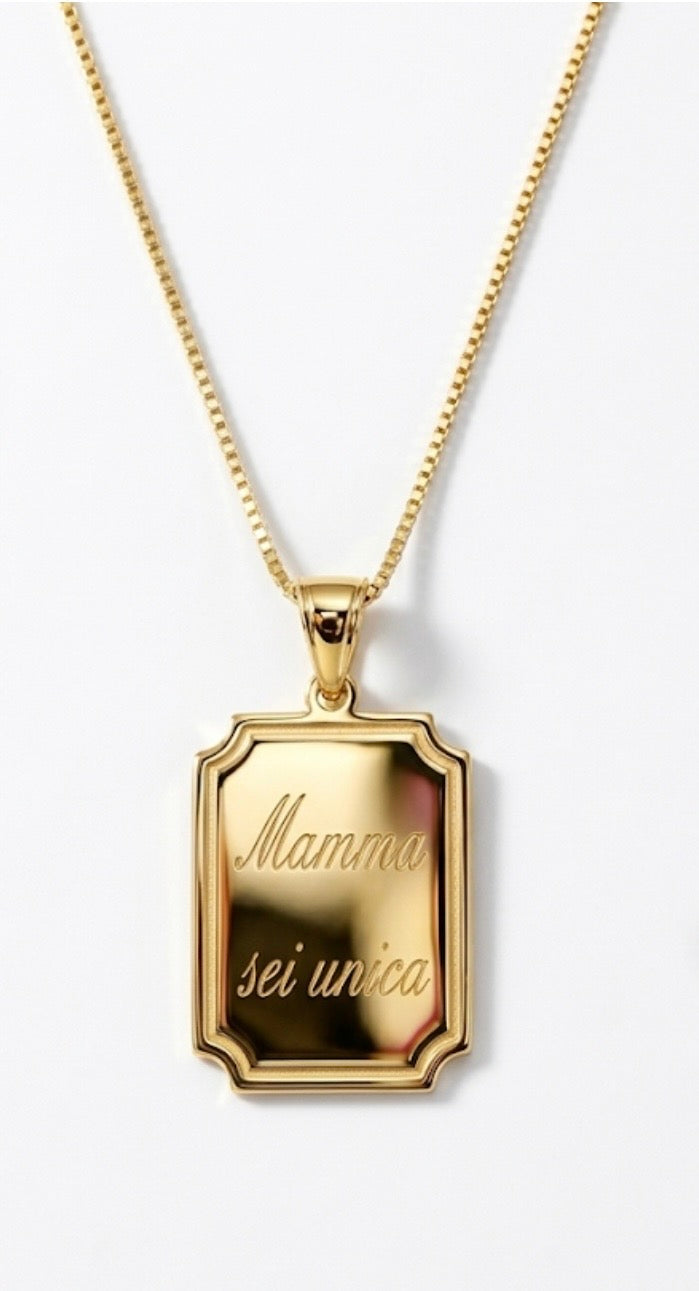 Collana dedica mamma