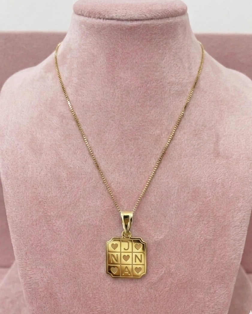 Collana con Ciondolo tris liscia