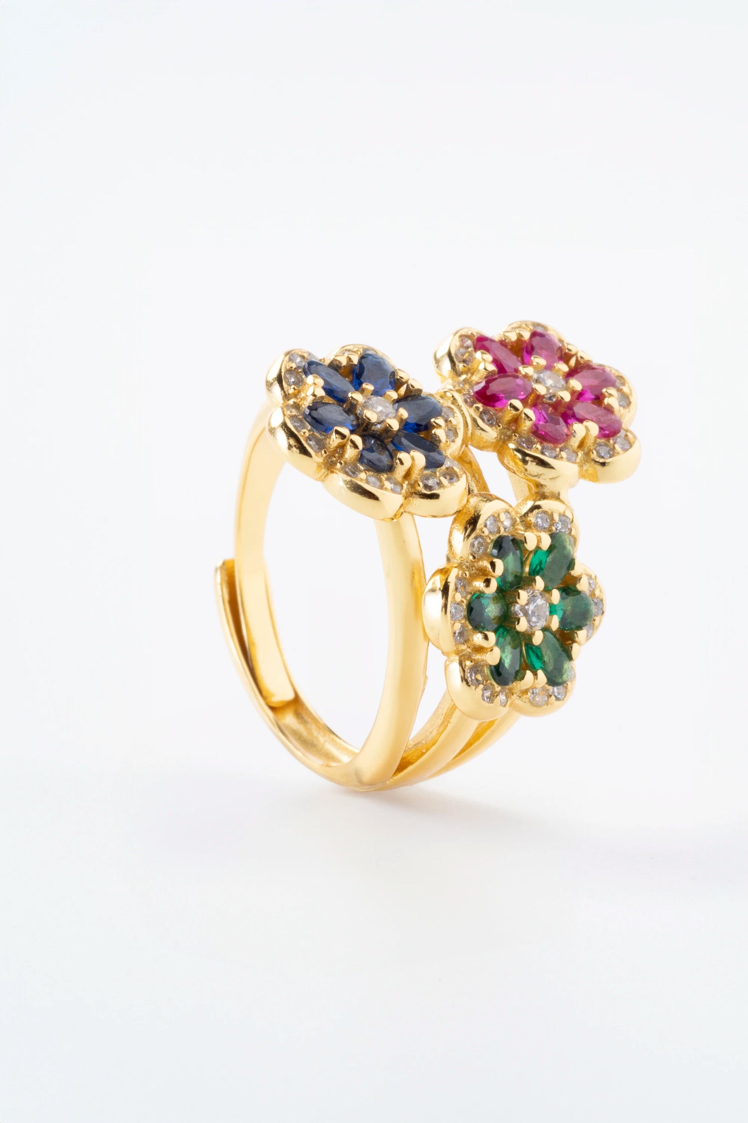Anello triple bloom
