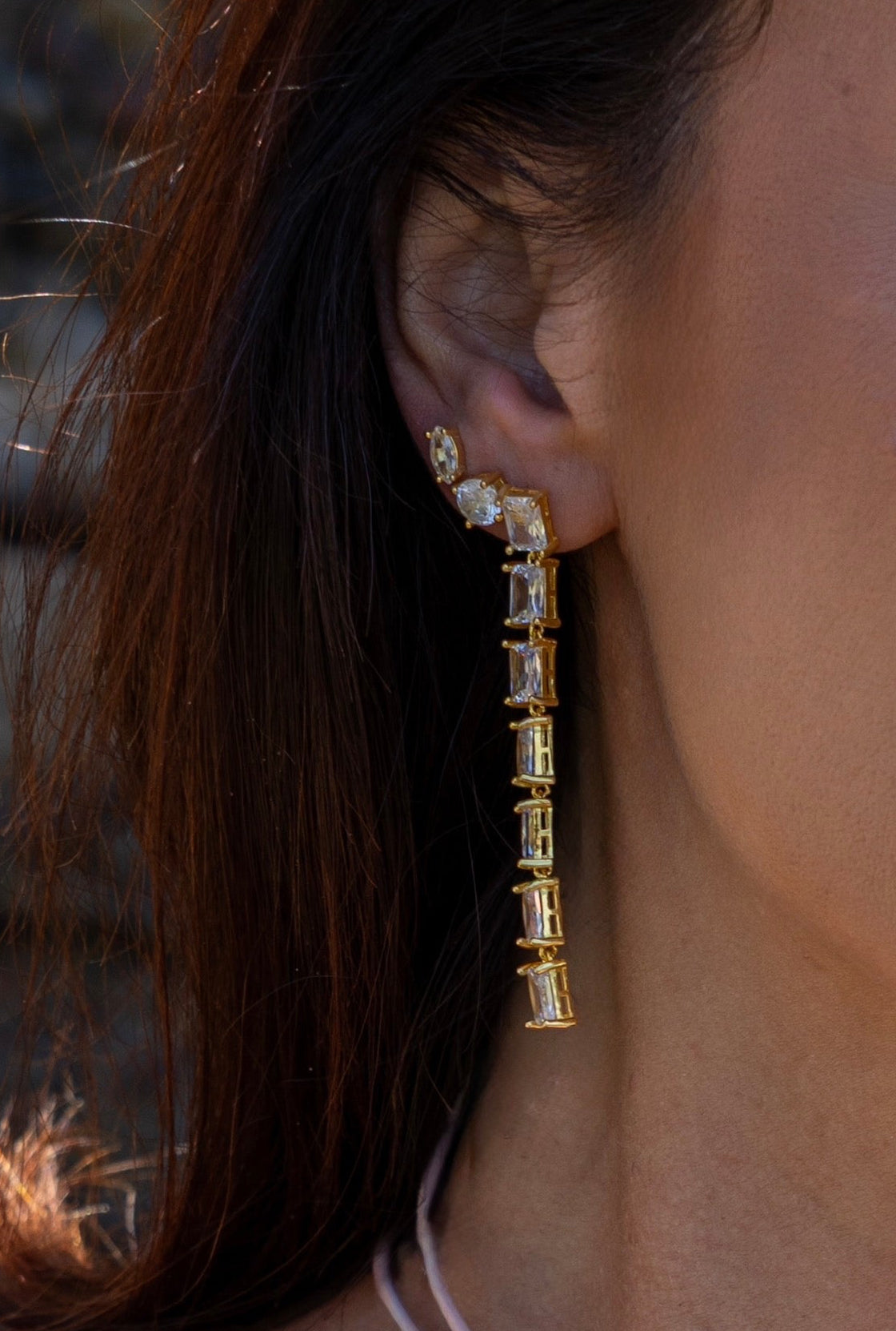 orecchini Gold Cascade Seven