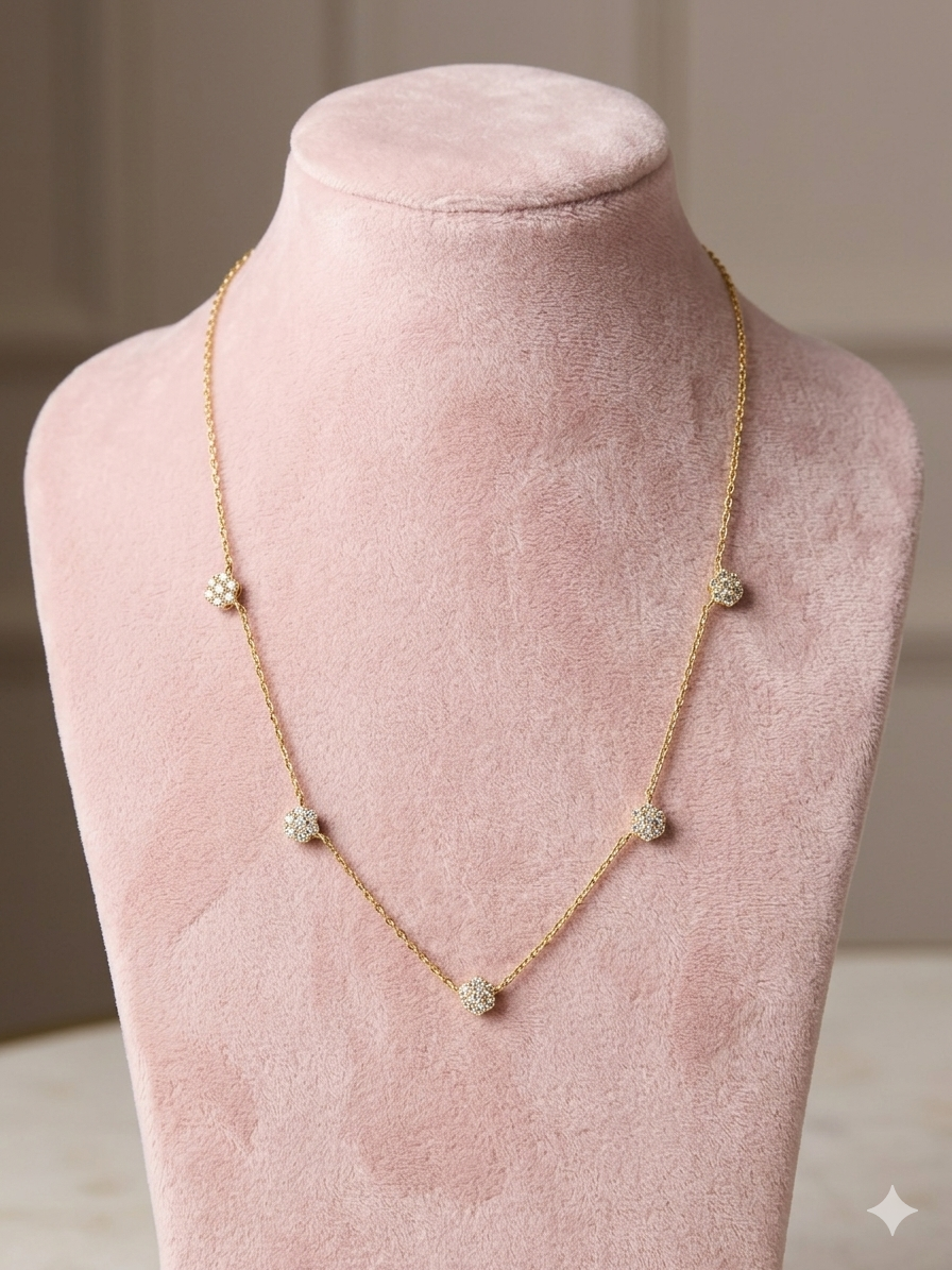 Collana fiorellini gold