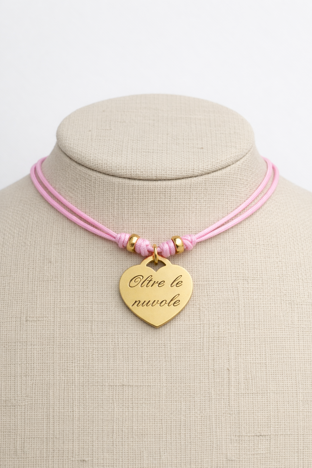 Choker  con cuore dedica e iniziale