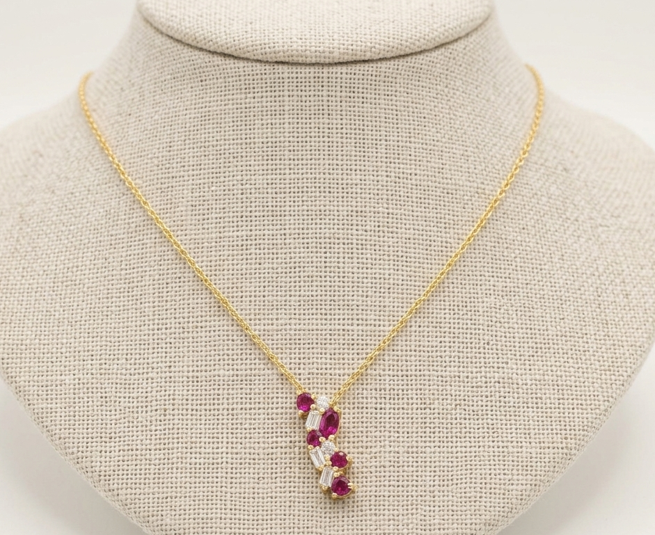 Collana Agata fucsia