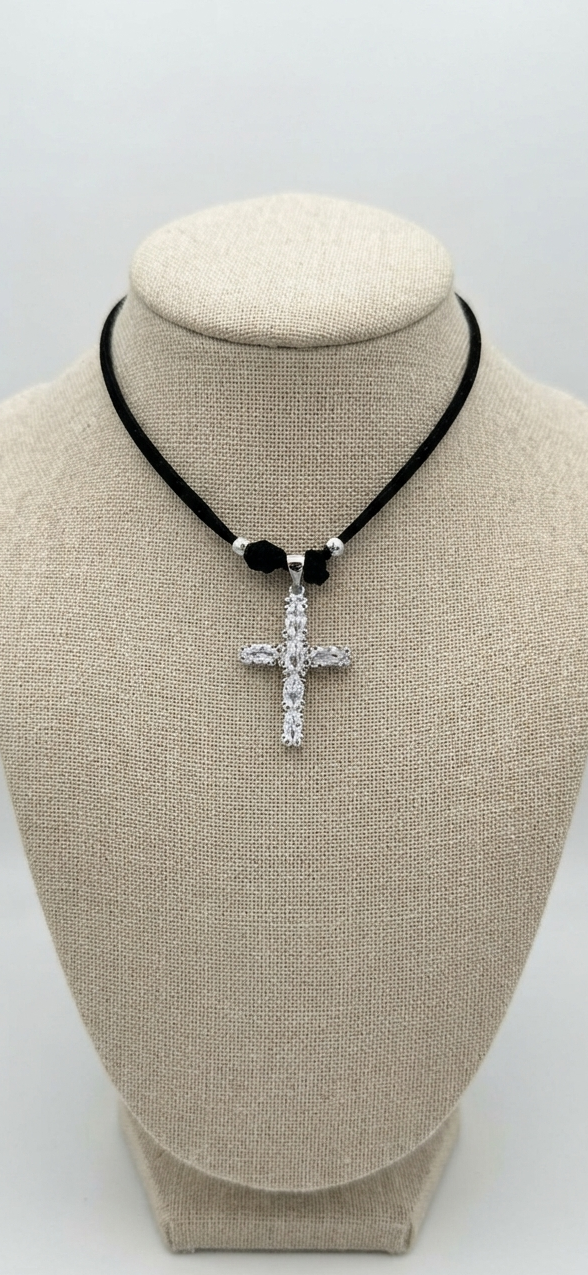 Choker cross black