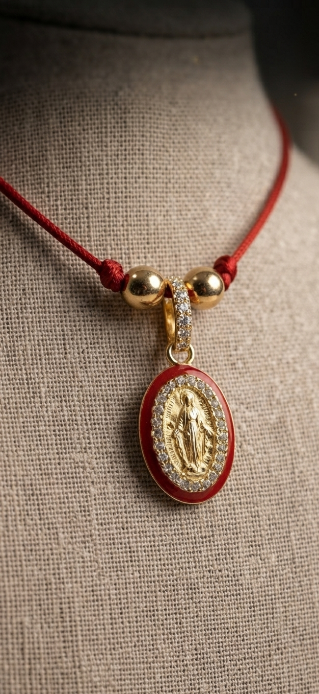 Choker madonnina red