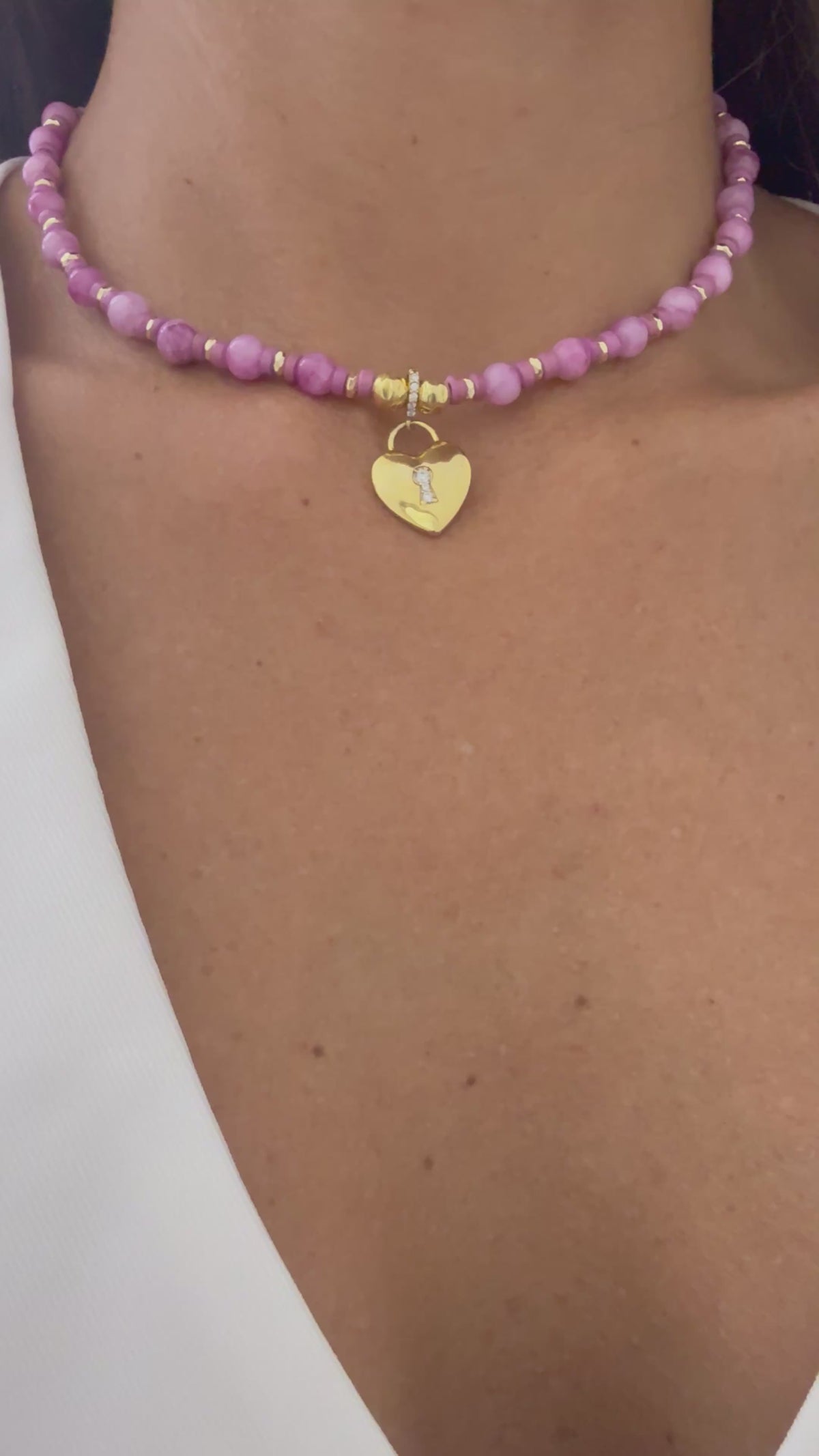 Collana pink heart